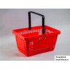 Покупательская пластиковая корзина VKF Renzel GmbH 20л, 1 ручка, красная (RAL 3020)