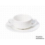 Столовая посуда из фарфора Fairway блюдце к чаше бульонной 4879A (17.8 см)