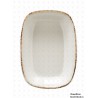 Столовая посуда из фарфора Bonna Блюдо прямоугольное Retro E100GRM14DKY (14 см)