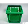 Покупательская пластиковая корзина VKF Renzel GmbH 20л, 1 ручка, зеленая (RAL 6029)