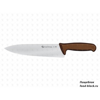 Нож и аксессуар Sanelli Ambrogio нож кухонный Supra Colore (коричневая ручка, 24 см) 9349024