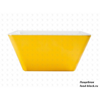 Посуда из меламина Pujadas Салатник 22202AM (квадратный, 18х18 см, h 8.5 см, желтый)