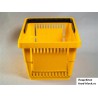 Покупательская пластиковая корзина VKF Renzel GmbH 20л, 1 ручка, желтая (RAL 1021)
